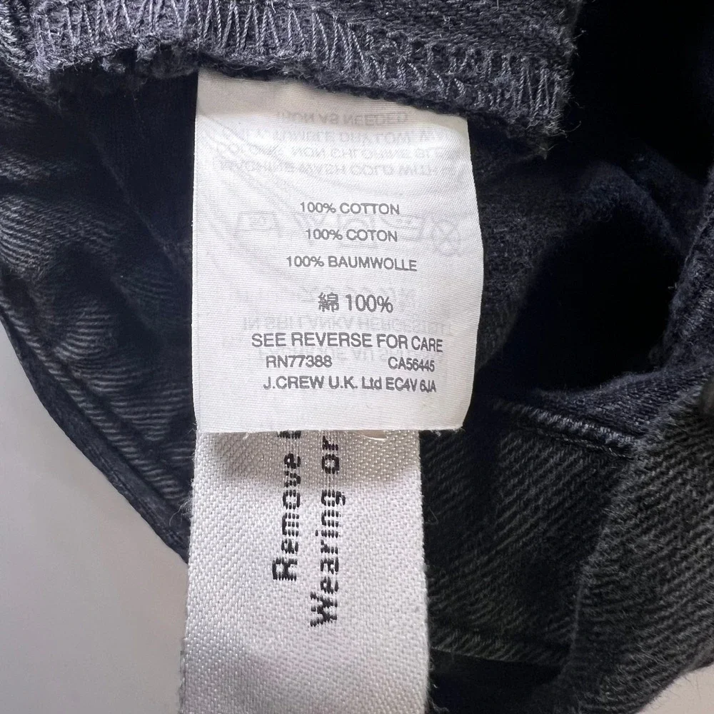 Madewell Adirondack Short Overalls Washed Black Denim Size Medium Bib Shortalls - Picture 4 of 12